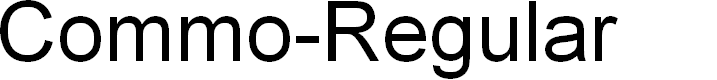Preview image for Commo-Regular