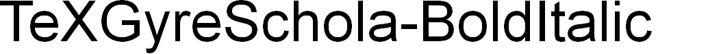 Preview image for TeXGyreSchola-BoldItalic