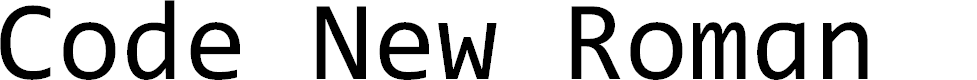 Preview image for Code New Roman