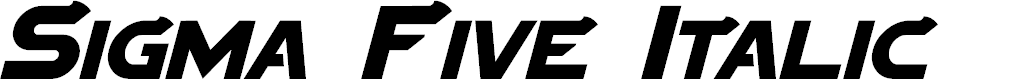 Preview image for Sigma Five Italic