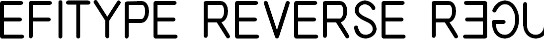 Preview image for EFITYPE REVERSE Regular