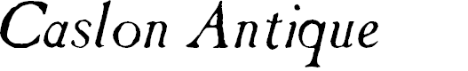 Preview image for Caslon Antique Italic