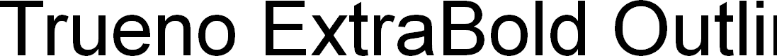 Preview image for Trueno ExtraBold Outline Italic