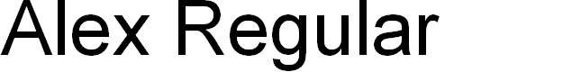 Preview image for Alex Regular