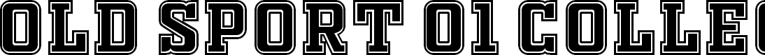 Preview image for OLD SPORT 01 COLLEGE NCV Font