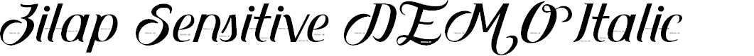 Preview image for Zilap Sensitive DEMO Italic