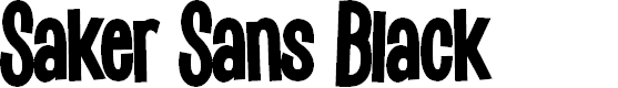 Preview image for Saker Sans Black PERSONAL USE