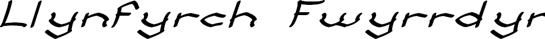 Preview image for Llynfyrch Fwyrrdynn SemiBold