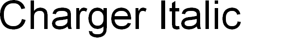 Preview image for Charger Italic