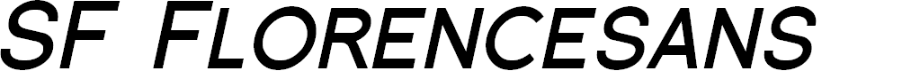 Preview image for SF Florencesans SC Bold Italic