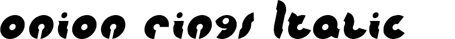 Preview image for onion rings Italic