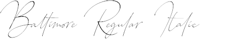Preview image for Baltimore Regular - Italic