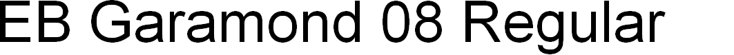Preview image for EB Garamond 08 Regular