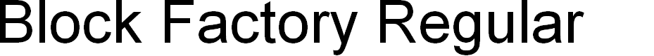 Preview image for Block Factory Regular
