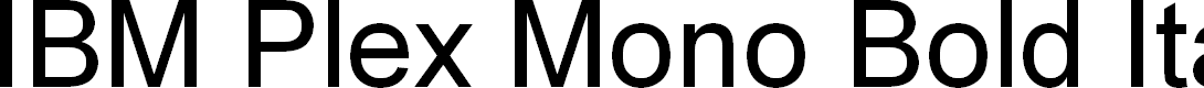 Preview image for IBM Plex Mono Bold Italic