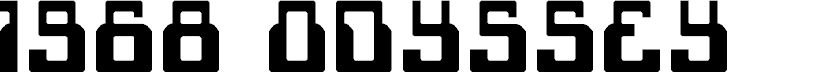Preview image for 1968 Odyssey Font