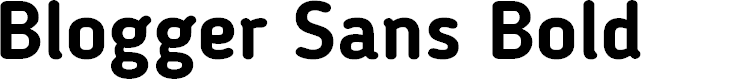 Preview image for Blogger Sans Bold