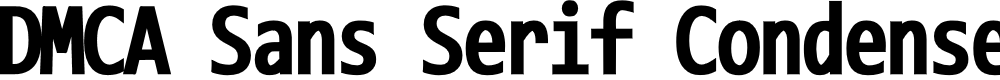 Preview image for DMCA Sans Serif Condensed Bold