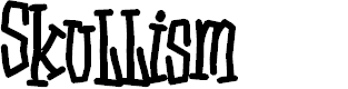 Preview image for D3 Skullism Alphabet Bold