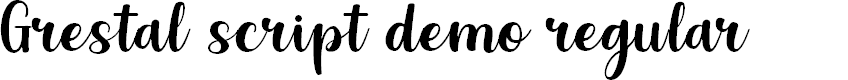 Preview image for Grestal Script DEMO Regular