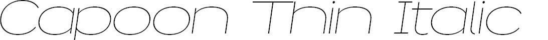 Preview image for Capoon PERSONAL USE Thin Italic