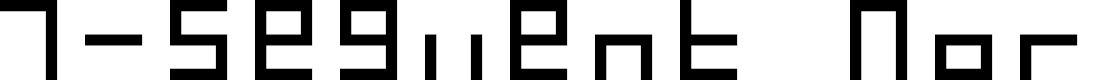 Preview image for 7-Segment Normal Regular