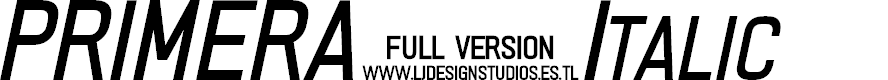 Preview image for PRIMERA Italic