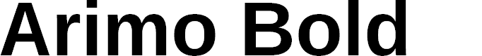 Preview image for Arimo Bold