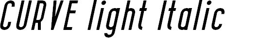 Preview image for CURVE light Italic