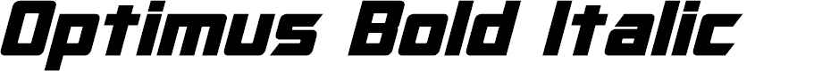 Preview image for Optimus Bold Italic
