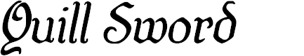 Preview image for Quill Sword Italic Font