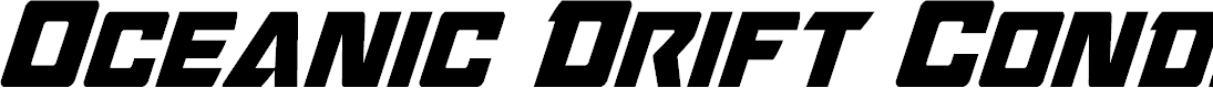 Preview image for Oceanic Drift Condensed Italic