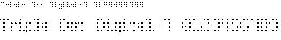 Preview image for Triple Dot Digital-7 Font