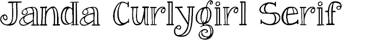 Preview image for Janda Curlygirl Serif