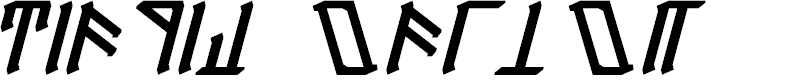 Preview image for Dethek Italic