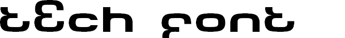 Preview image for Tech Font Wide