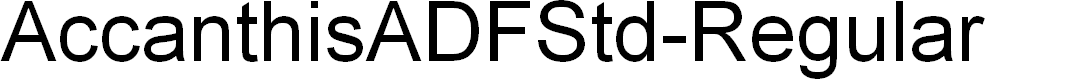 Preview image for AccanthisADFStd-Regular