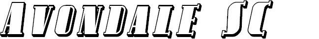 Preview image for Avondale SC Shaded Italic