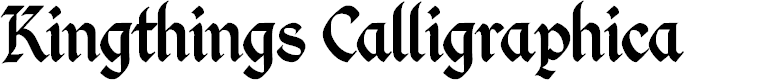 Preview image for Kingthings Calligraphica