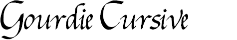 Preview image for Gourdie Cursive Deux