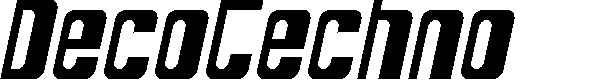 Preview image for SF DecoTechno Condensed Oblique