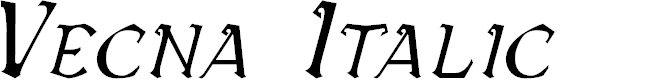 Preview image for Vecna Italic