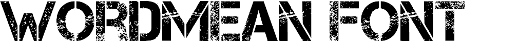 Preview image for WordMean Font