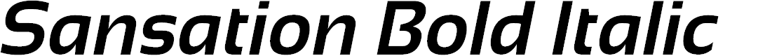 Preview image for Sansation Bold Italic