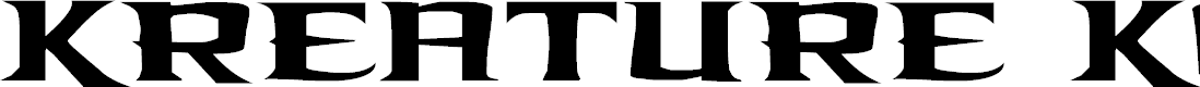 Preview image for Kreature Kombat Font