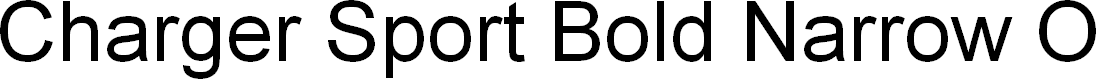 Preview image for Charger Sport Bold Narrow Oblique