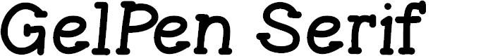 Preview image for GelPenSerif