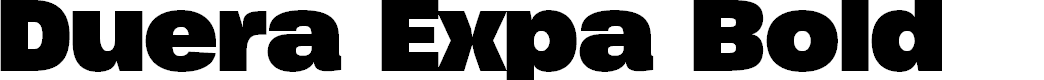 Preview image for Duera PERSONAL USE Expanded Bold