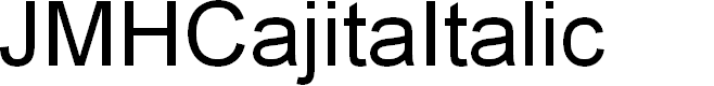Preview image for JMHCajita-Italic