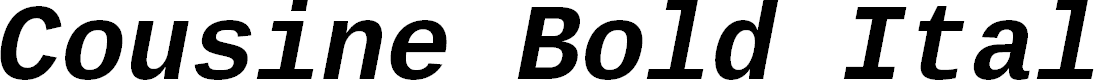 Preview image for Cousine Bold Italic
